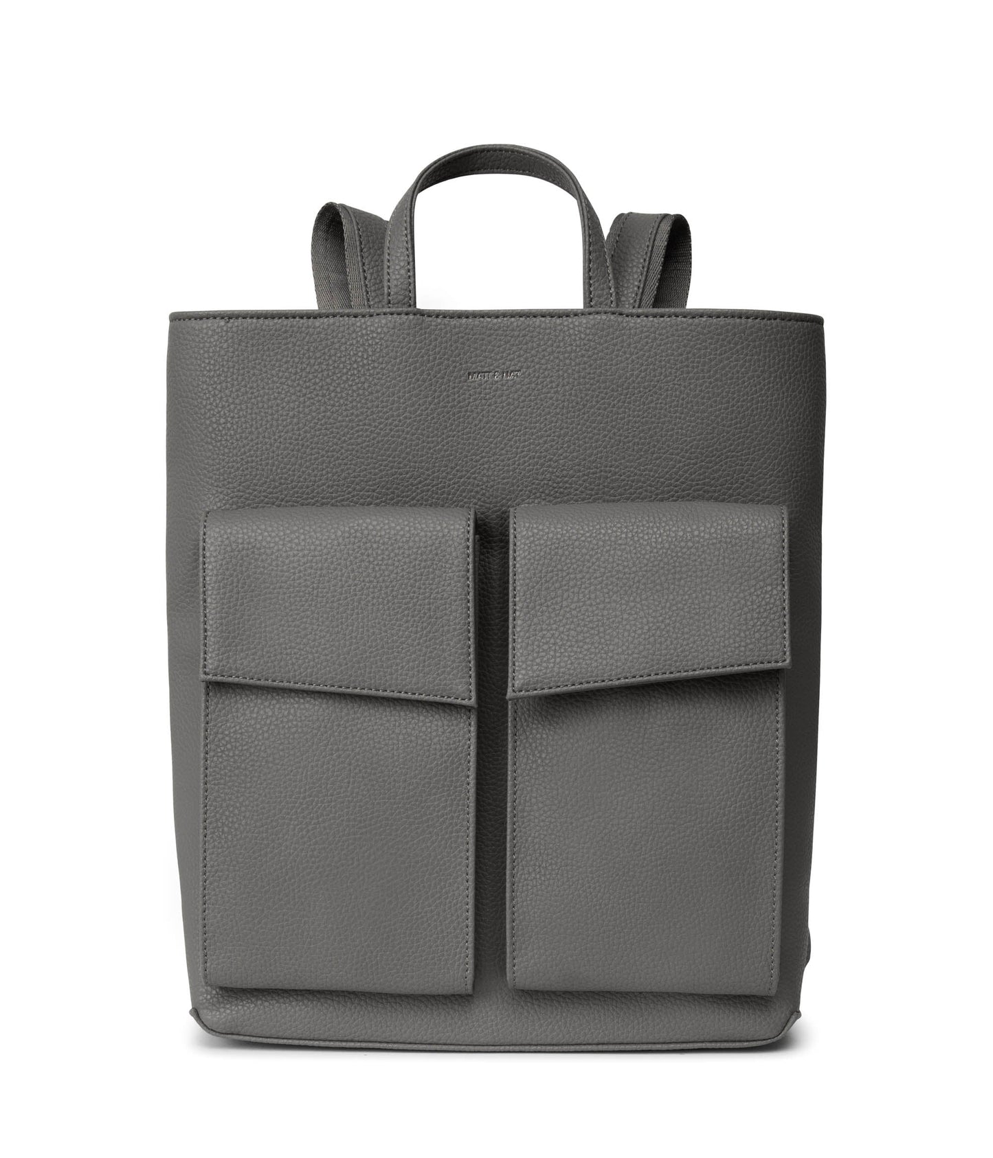 MYRON Vegan Backpack - Purity | Color: Grey - variant::shade