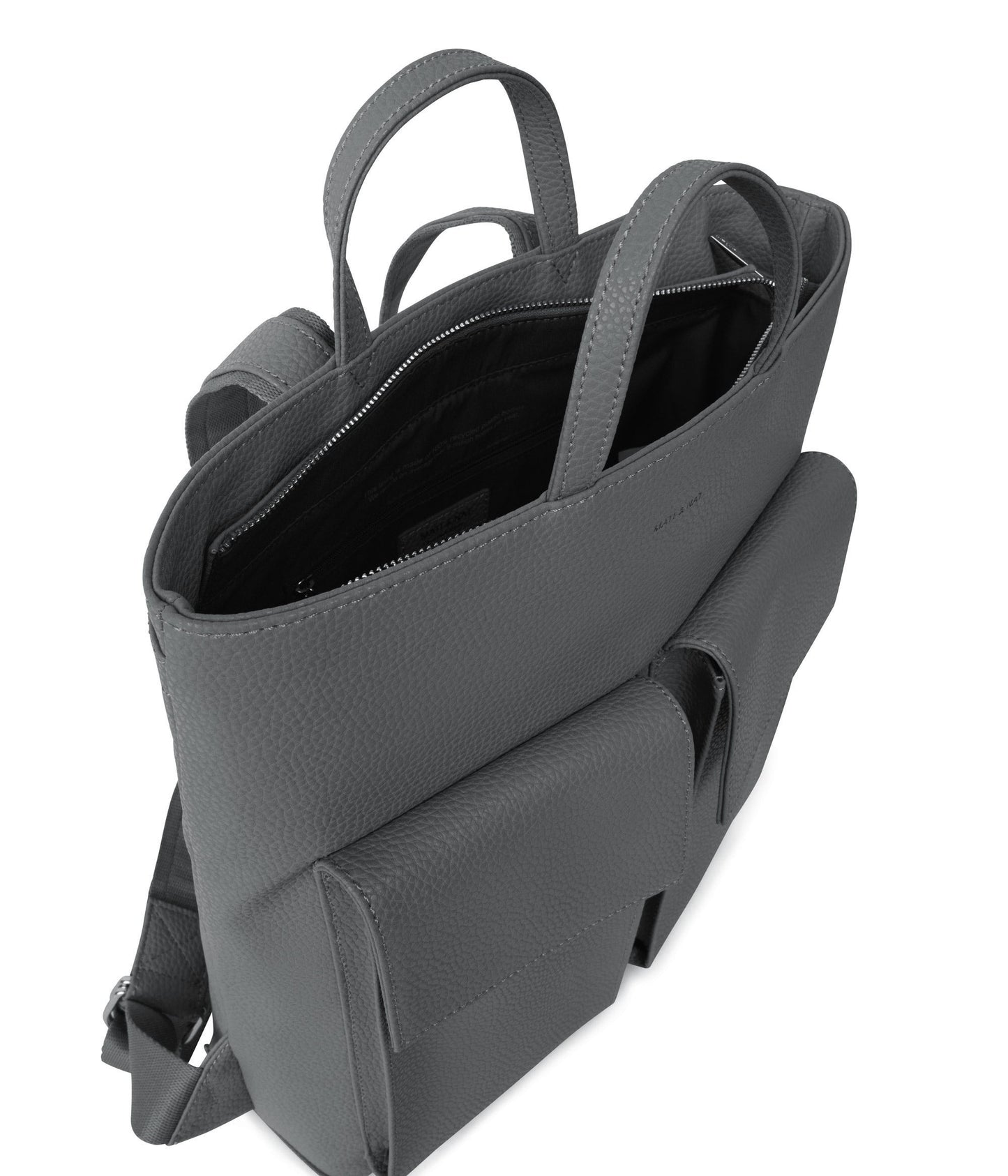 MYRON Vegan Backpack - Purity | Color: Grey - variant::shade