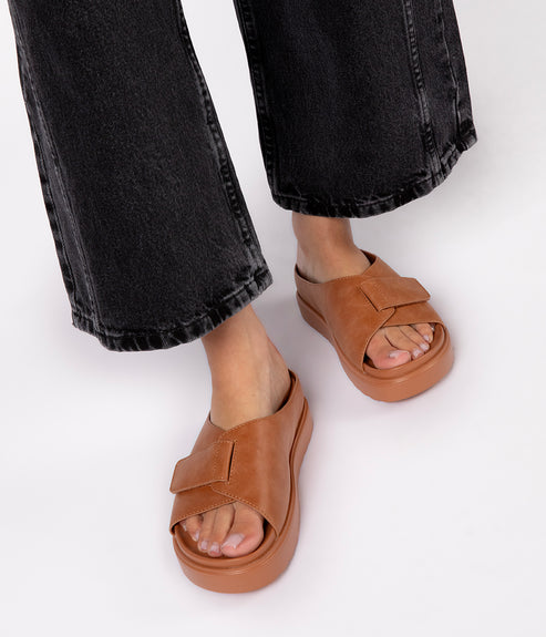 IDAH Women’s Vegan Sandals | Color: Brown - variant::brown