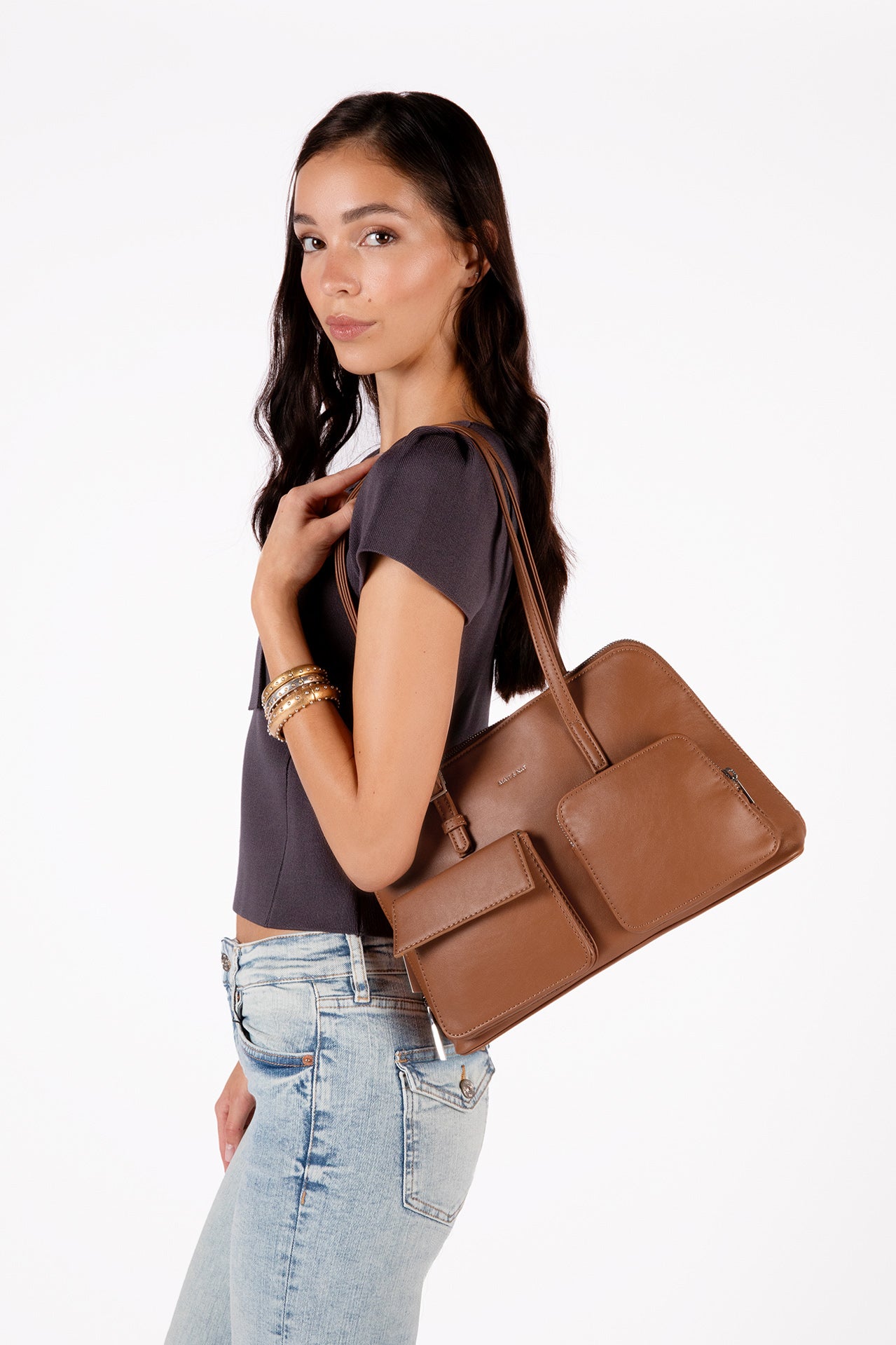 Imena Vegan Tote Bag - Forum | Color: Rum - variant::rum