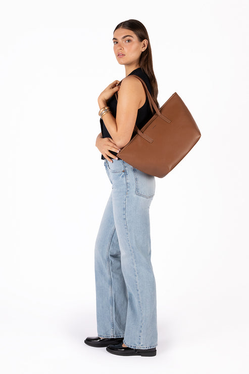 Marisa Vegan Tote Bag - Forum | Color: Sable - variant::sable
