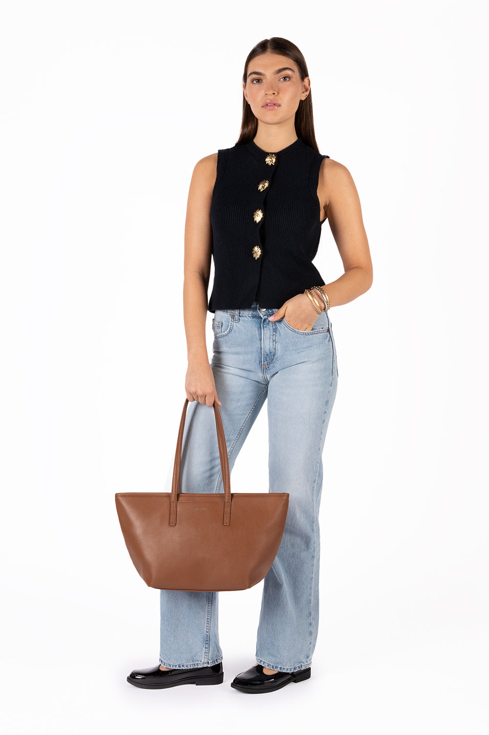 Marisa Vegan Tote Bag - Forum | Color: Sable - variant::sable