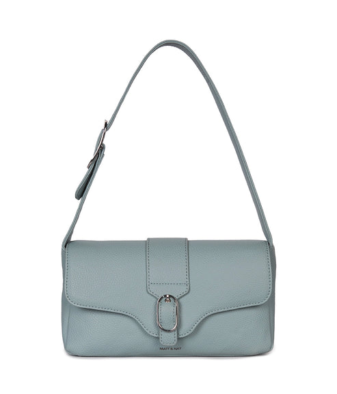 ISABELLE Vegan Shoulder Bag – Grain | Color: Aquamarine - variant::aquamarine