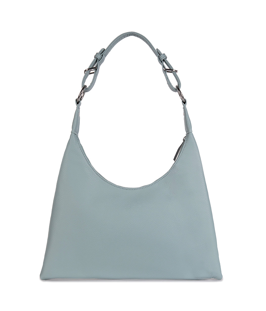 MORGAN Vegan Hobo Bag - Grain | Color: Aquamarine - variant::aquamarine