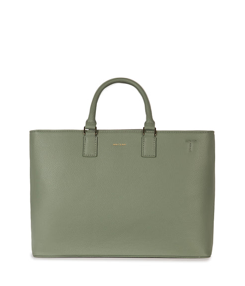 SEVYN Vegan Satchel - Grain | Color: Olivine - variant::olivine