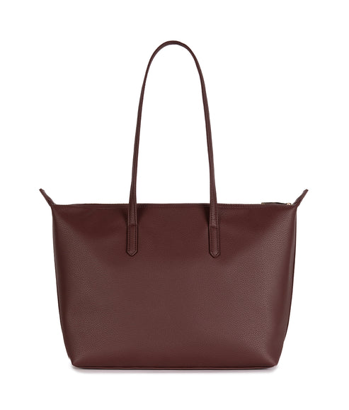 ABBI Vegan Tote Bag - Grain | Color: Cherry - variant::cherry