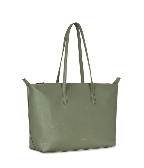 ABBI Vegan Tote Bag - Grain | Color: Olivine - variant::olivine
