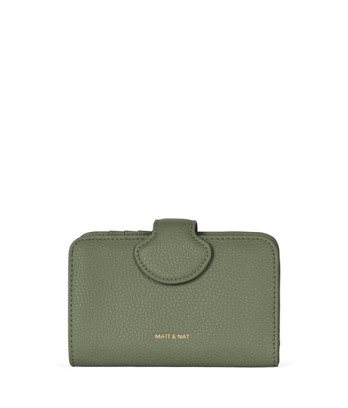 FLOATSM Small Vegan Wallet - Grain | Color: Olivine - variant::olivine