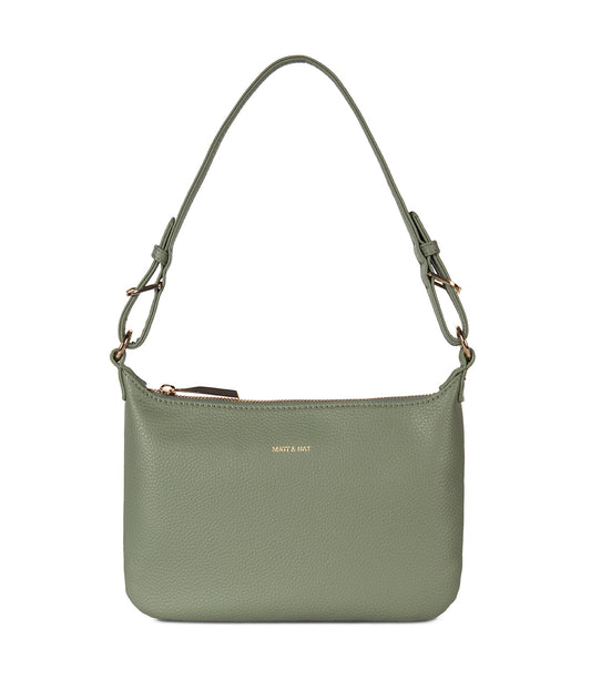 Jina Vegan Shoulder Bag – Grain | Color: Olivine - variant::olivine