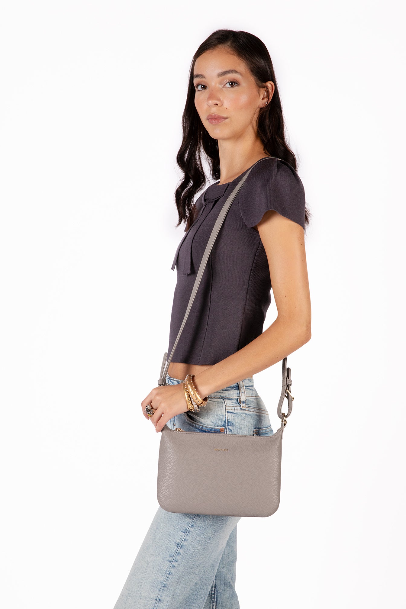 Jina Vegan Shoulder Bag – Grain | Color: Plateau - variant::plateau