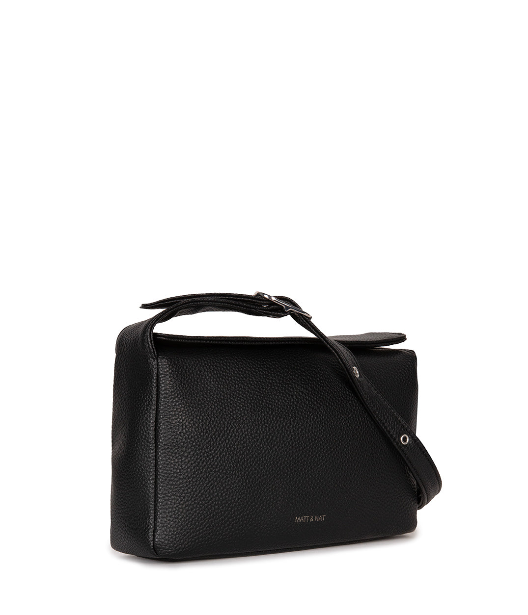 KERI Vegan Crossbody Bag – Grain | Color: Black - variant::black