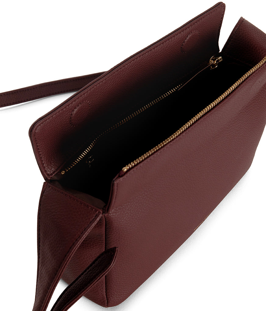 KERI Vegan Crossbody Bag – Grain | Color: Cherry - variant::cherry