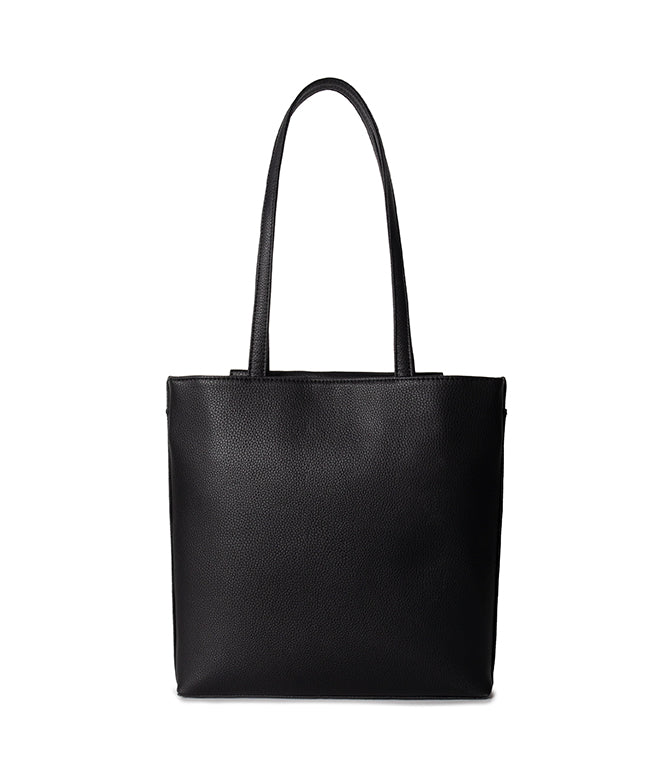 KOE Vegan Tote Bag - Grain | Color: Black - variant::black