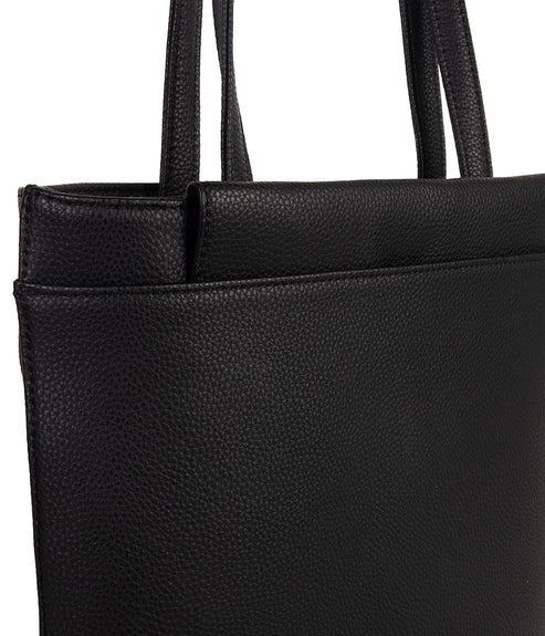 KOE Vegan Tote Bag - Grain | Color: Black - variant::black