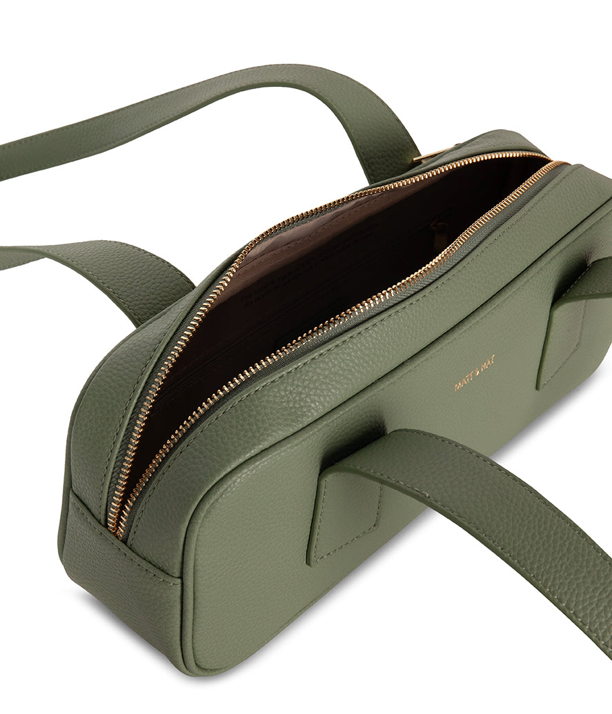 LEMUR Vegan Satchel – Grain | Color: Olivine - variant::olivine