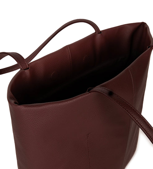 NATALIA Vegan Tote Bag – Grain | Color: Cherry - variant::cherry