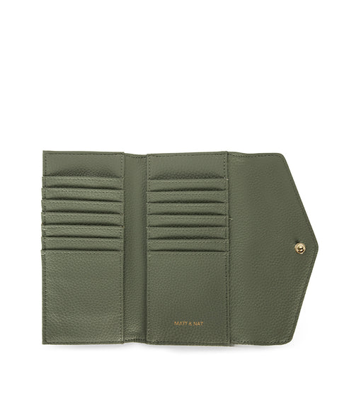 Raye Vegan Wallet - Grain | Color: Olivine - variant::olivine