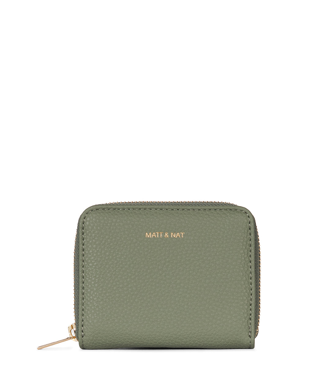 RUE Small Vegan Zip Wallet - Grain | Color: Olivine - variant::olivine