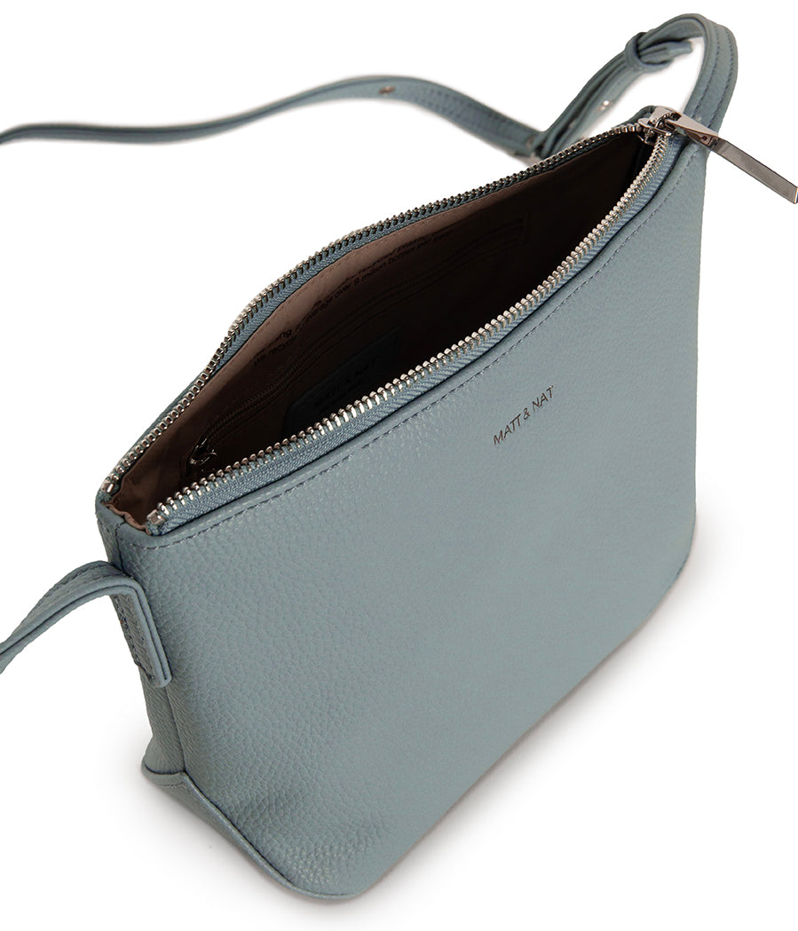 SAM Vegan Crossbody Bag - Grain | Color: Aquamarine - variant::aquamarine