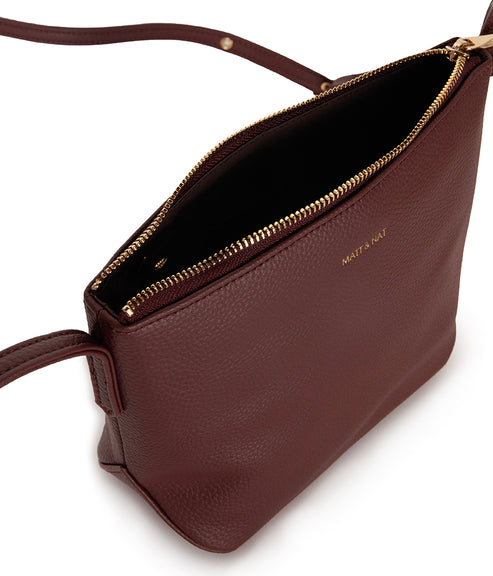 SAM Vegan Crossbody Bag - Grain | Color: Cherry - variant::cherry