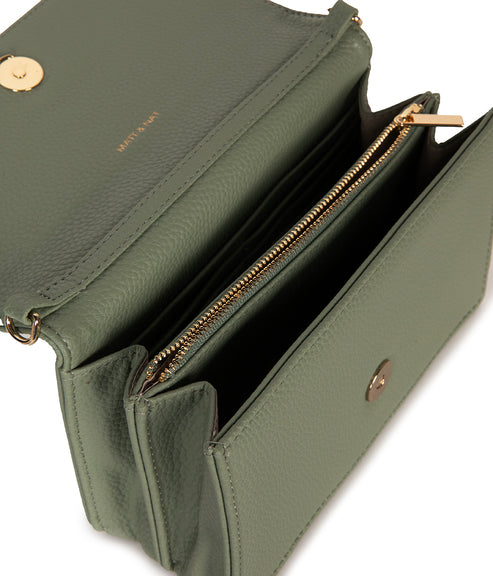BEE Vegan Crossbody Bag - Grain | Color: Olivine- variant::olivine