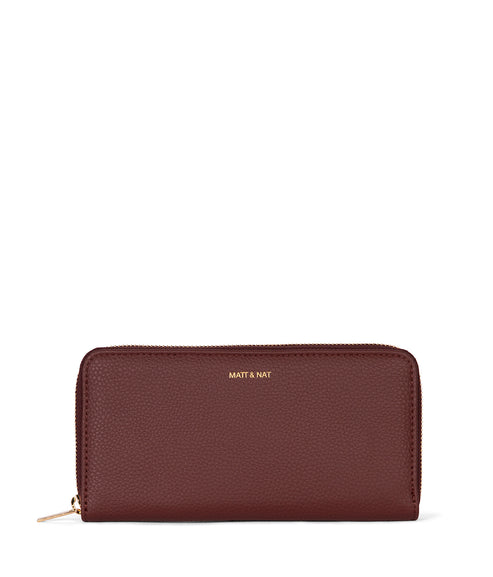 CENTRAL Vegan Wallet - Grain | Color: Cherry - variant::cherry