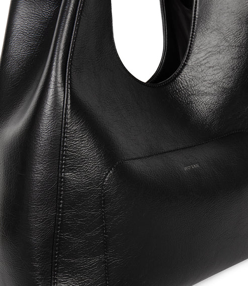 VERMONT Vegan Hobo Bag - Theme | Color: Black - variant::black