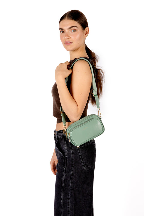 SOLEIL Vegan Crossbody Bag - Theme | Color: Black - variant::black