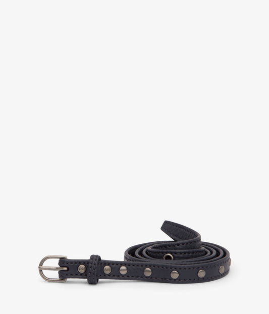 BOWIE Women's Vegan Skinny Belt | Color: Black - variant::ink