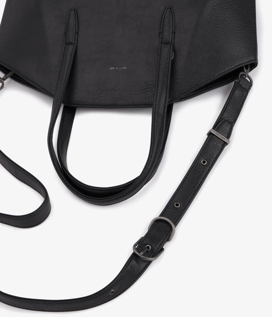 Baxter Vegan Crossbody Tote Bag - Dwell | Color: Black - variant::black