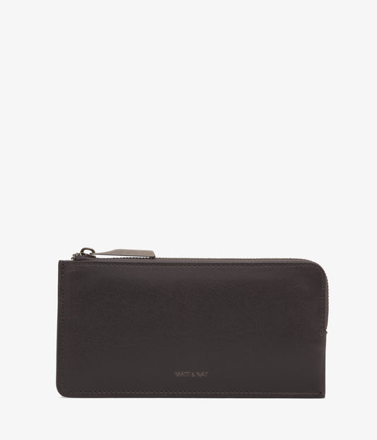 SEVA Vegan Wallet - Vintage | Color: Charcoal- variant::Charcoal