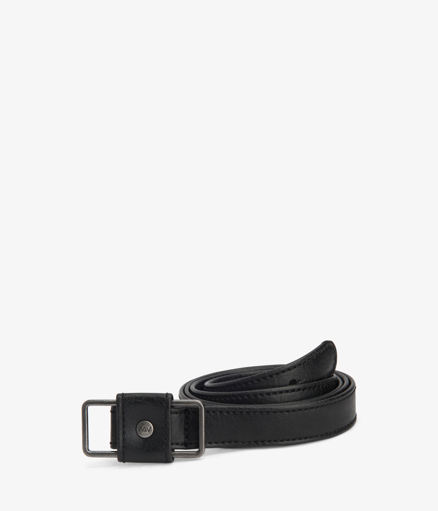 YOKO Women's Vegan Leather Belt | Color: Black- variant::Black