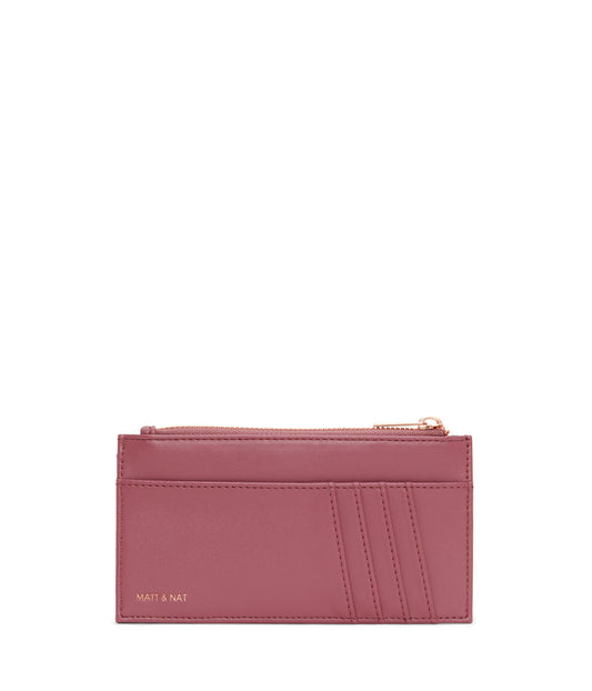 NOLLY Vegan Wallet - Loom | Color: Rosewood- variant::Rosewood