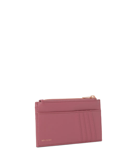 NOLLY Vegan Wallet - Loom | Color: Rosewood- variant::Rosewood