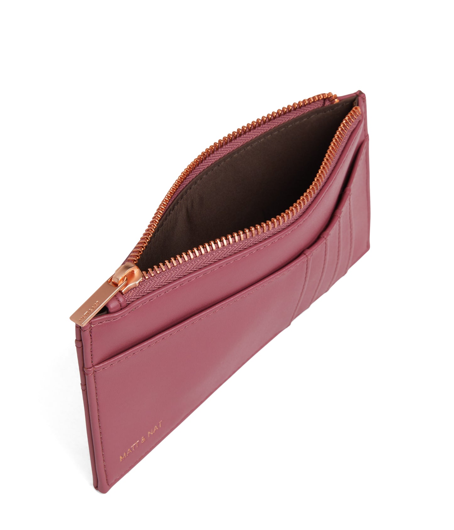 NOLLY Vegan Wallet - Loom | Color: Rosewood- variant::Rosewood