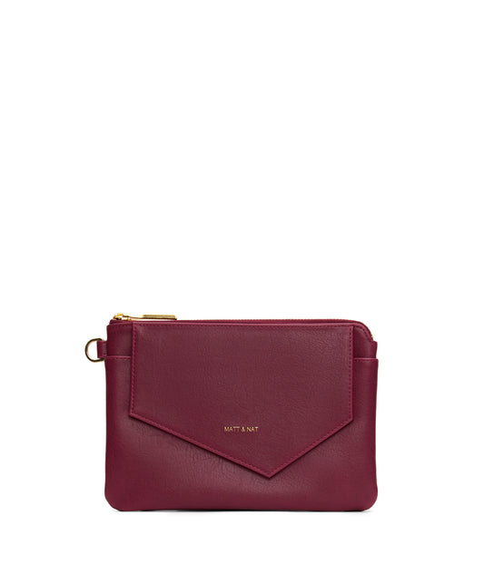 NIA Vegan Wristlet Wallet - Vintage | Color: Garnet- variant::Garnet