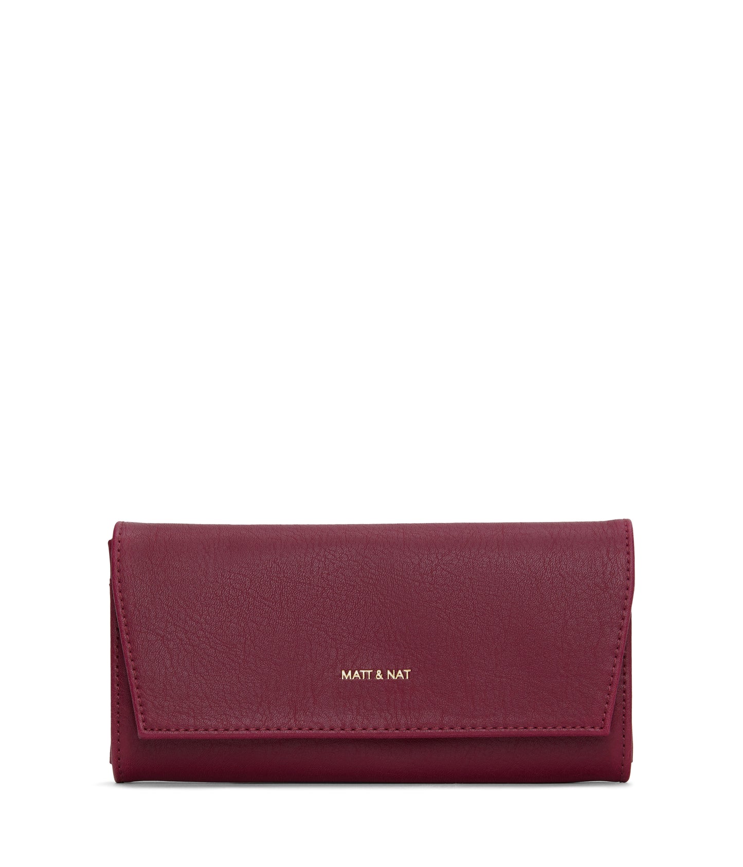 VERA Vegan Wallet - Vintage | Color: Garnet- variant::Garnet