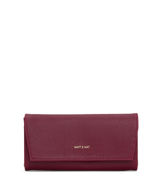 VERA Vegan Wallet - Vintage | Color: Garnet- variant::Garnet