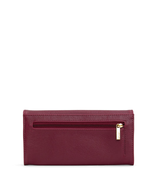 VERA Vegan Wallet - Vintage | Color: Garnet- variant::Garnet