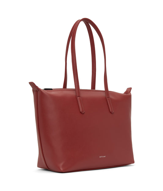 ABBI Vegan Tote Bag - Loom | Color: Red - variant::gala