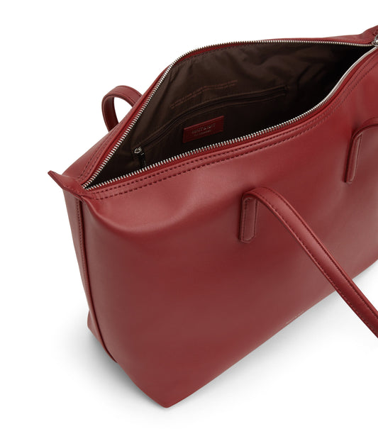 ABBI Vegan Tote Bag - Loom | Color: Red - variant::gala