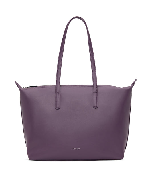 ABBI Vegan Tote Bag - Loom | Color: Purple - variant::mulberry