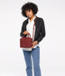 ARLIE Small Vegan Satchel - Loom | Color: Red - variant::gala
