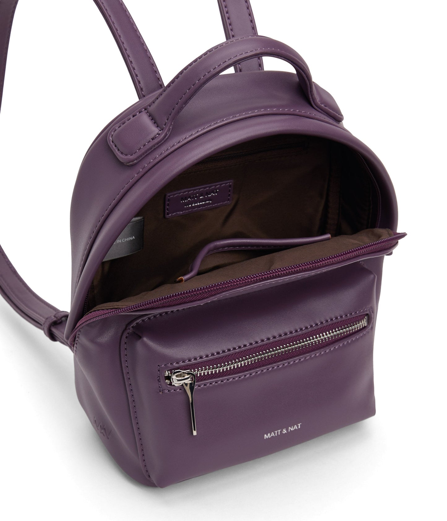 BALIMINI Vegan Mini Backpack - Loom | Color: Purple - variant::mulberry