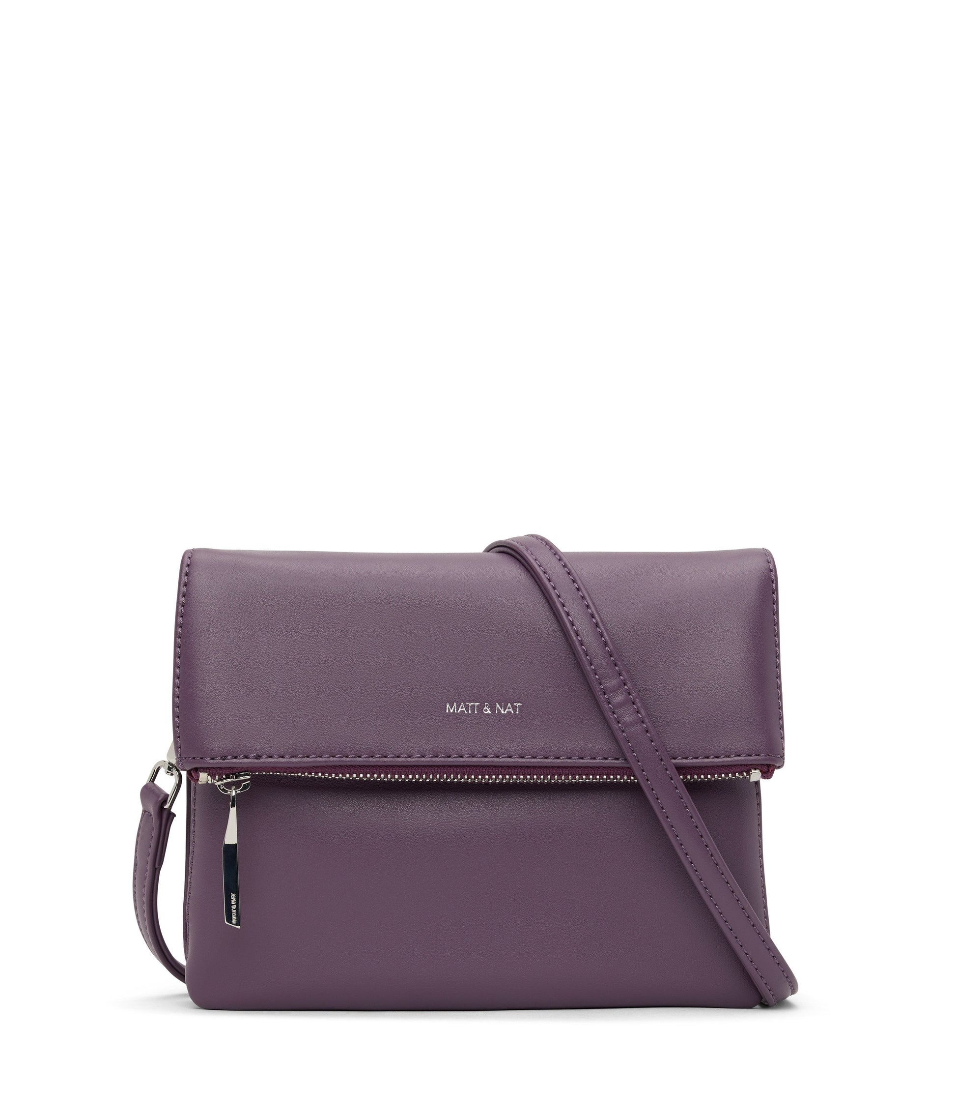 HILEY Vegan Crossbody Bag - Loom | Color: Purple - variant::mulberry