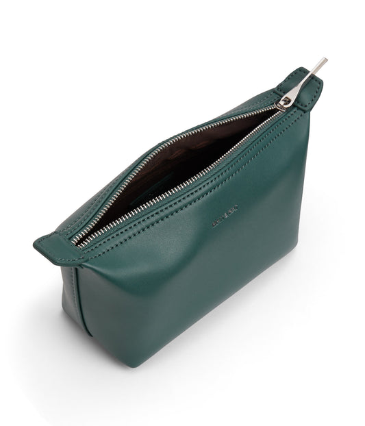 ABBI MINI Vegan Cosmetic Bag - loom | Color: Green - variant::kombucha