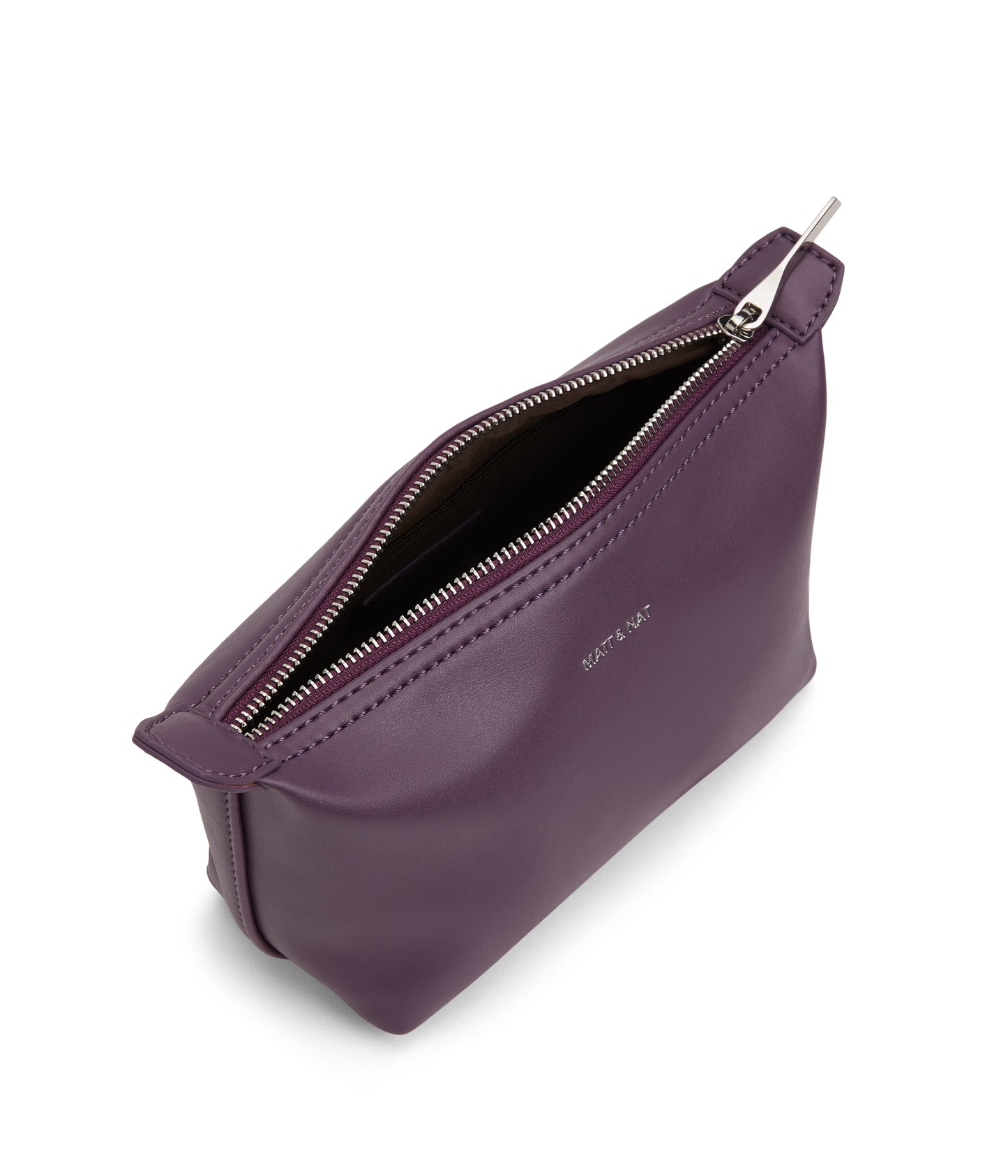 ABBI MINI Vegan Cosmetic Bag - loom | Color: Purple - variant::mulberry