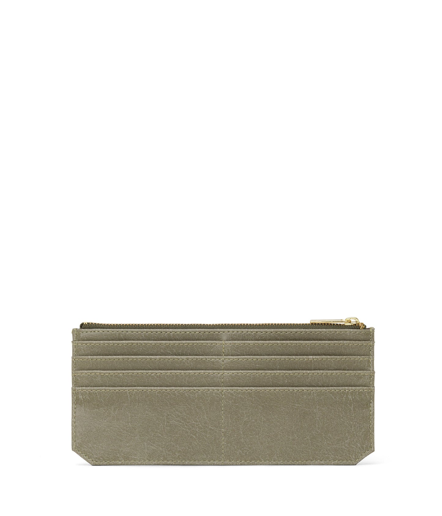 PERLA Vegan Flat Wallet - Vintage | Color: Green - variant::sage