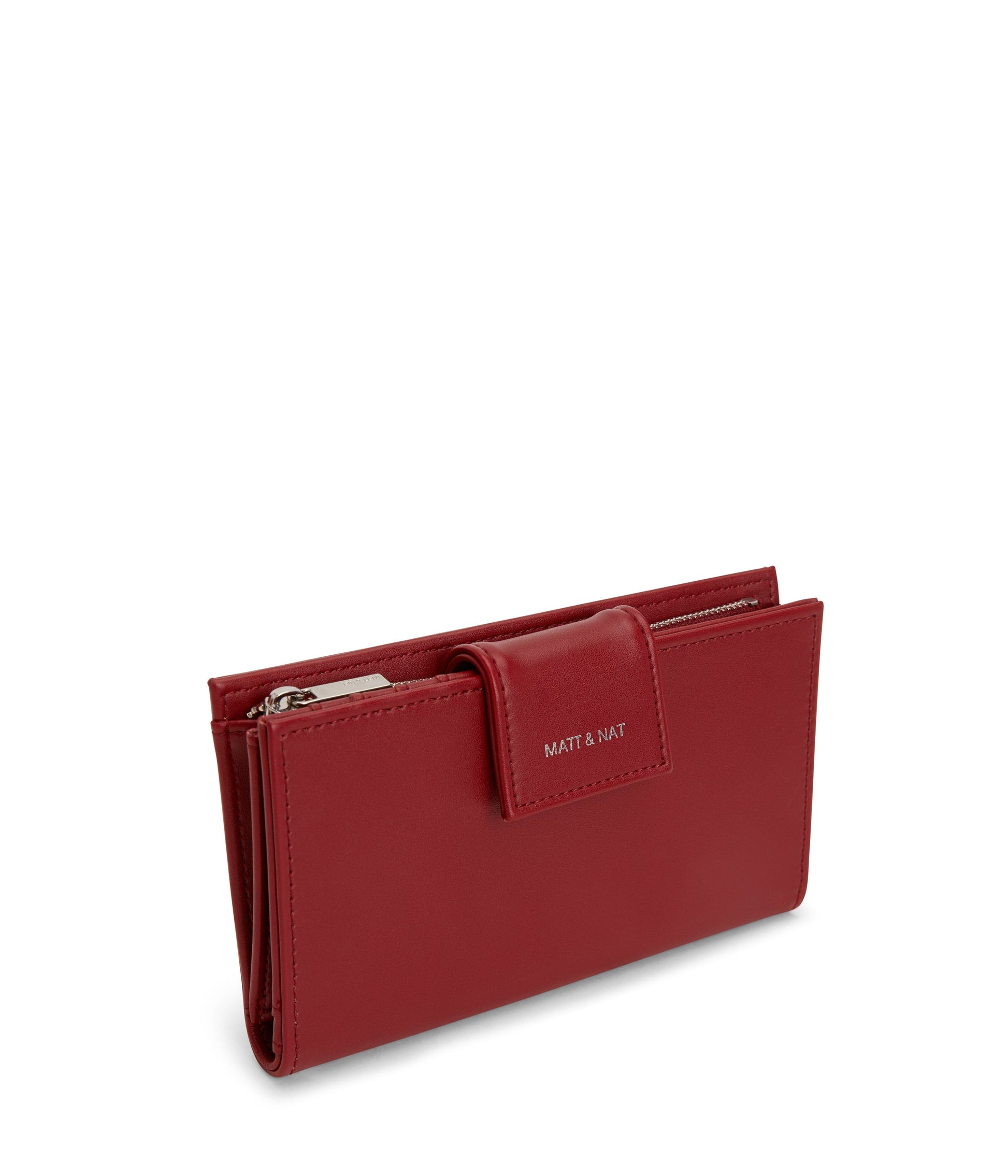 CRUISE Vegan Wallet - Loom | Color: Red - variant::plum