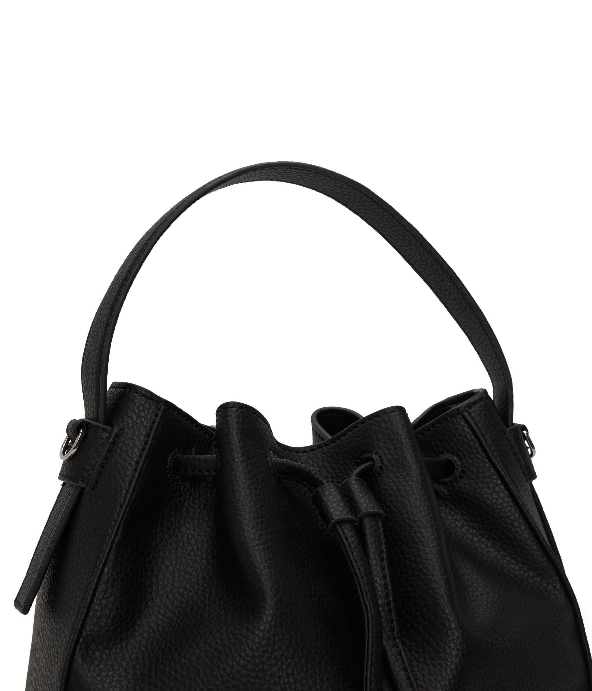 AMBER Vegan Bucket Bag - Purity | Color: Black - variant::black